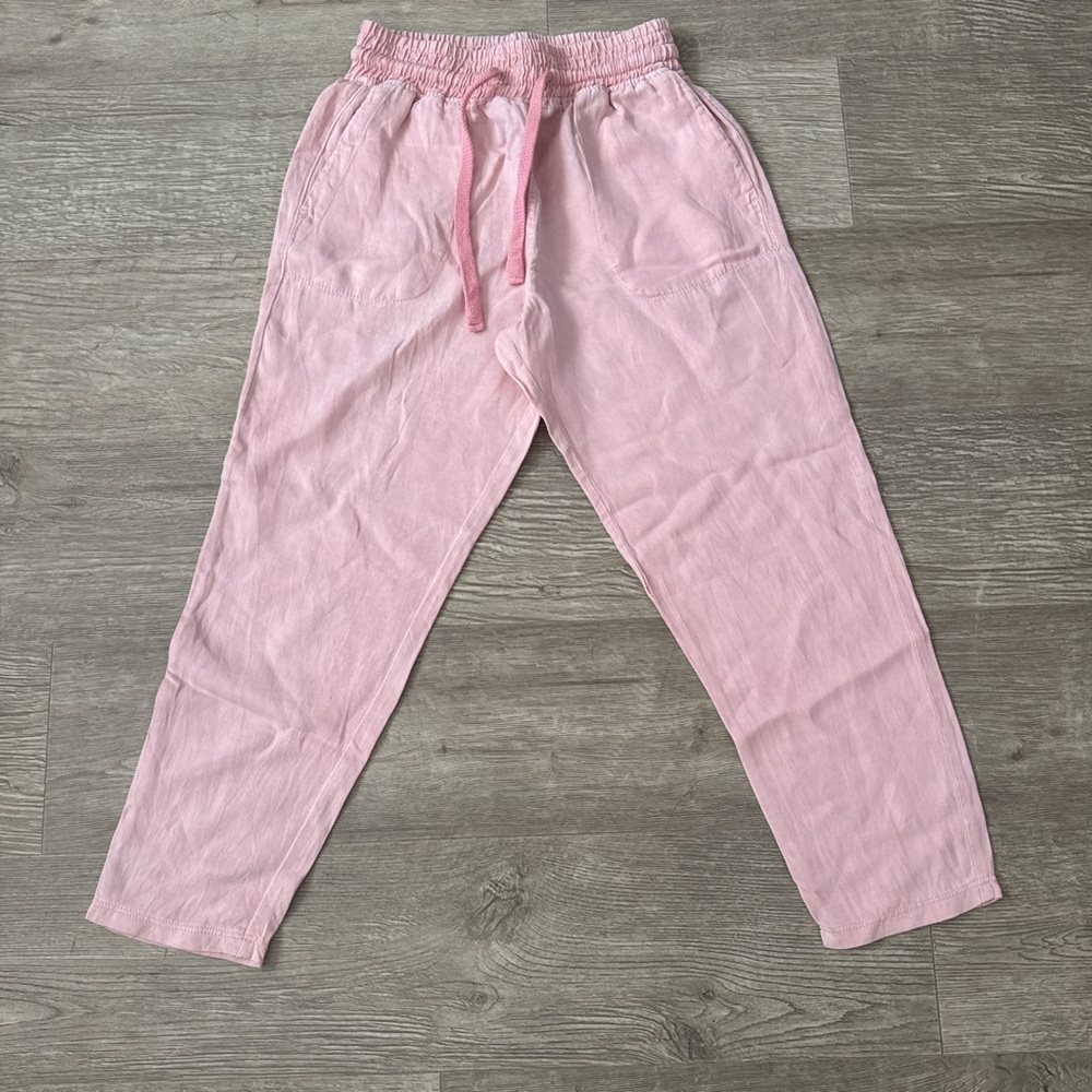Zara Pink Ankle Cropped Pants
